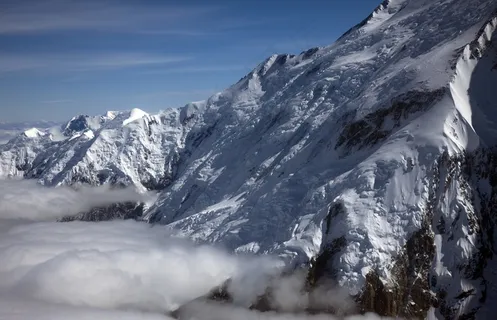 德纳利,山脉,麦金利山,冰川,景观 德纳利,山脉,麦金利山,冰川,景观