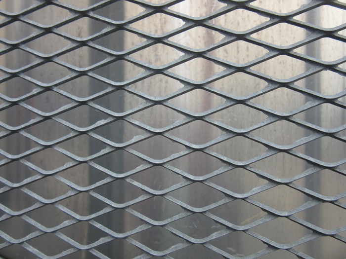 网格，金属，绘制，钢网格，定期，图案