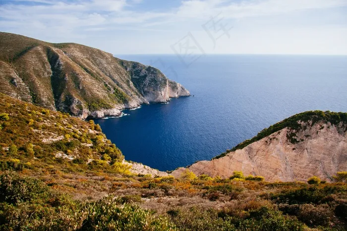 湖泊,海洋,山峦,风景,树,海景观山自然