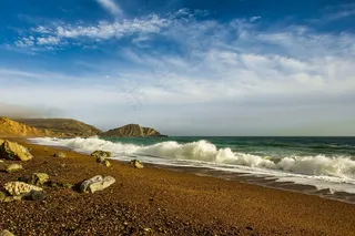 海洋，海景，英格兰，波浪