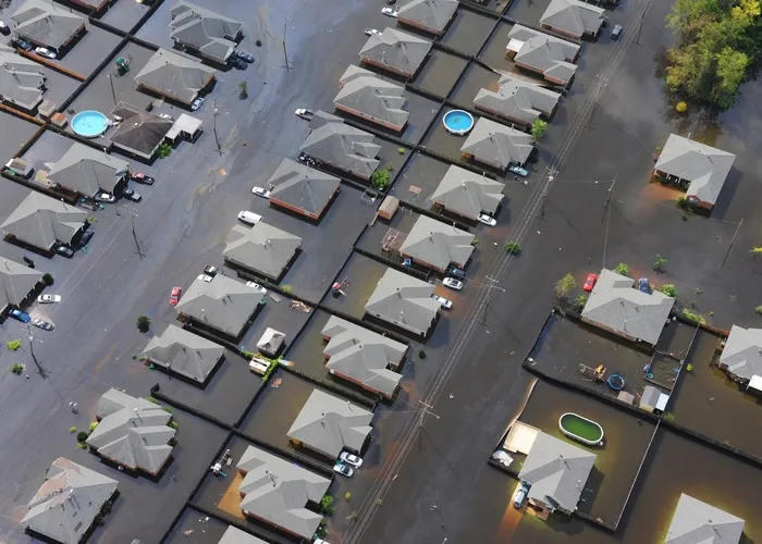 洪水，城市，邻里，房屋，灾难，水