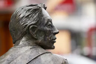 人，头，侧，意见，笔势，模仿，艺术