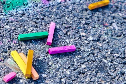 粉笔，艺术，街头艺术，比赛，路面，沥青