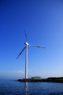 济州，济州岛，舒适时代，风车，风力发电，海
