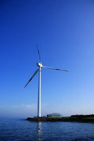 济州，济州岛，舒适时代，风车，风力发电，海