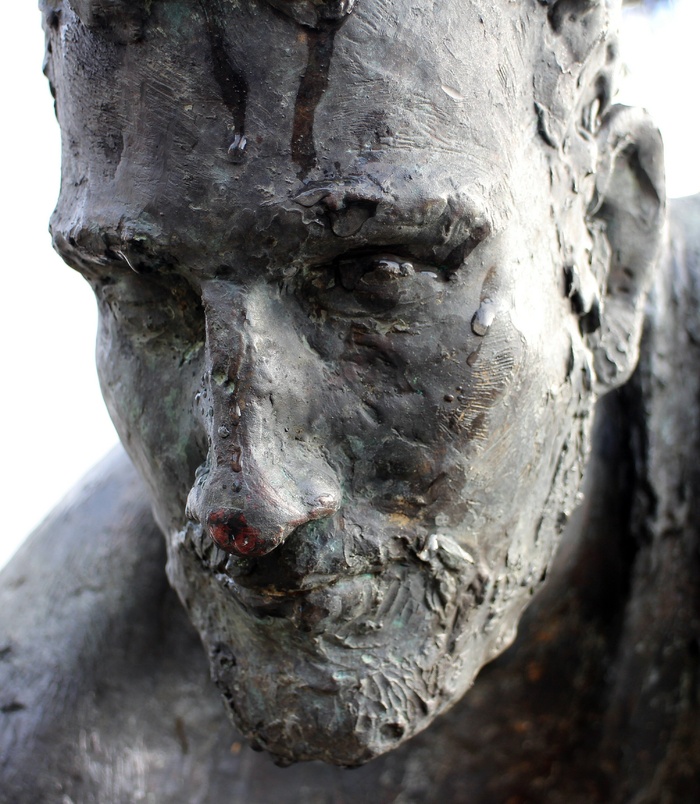 肖像，脸，人，滴，雨滴，雕塑