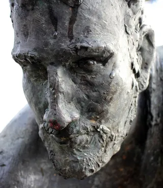 肖像，脸，人，滴，雨滴，雕塑