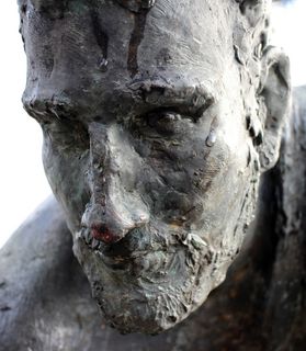 肖像,脸,人,滴,雨滴,雕塑 肖像,脸,人,滴,雨滴,雕塑