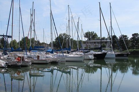 帆船，港口，帆柱，码头，码头