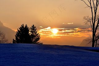 日出，Morgenstimmung，天空，照明，阳光