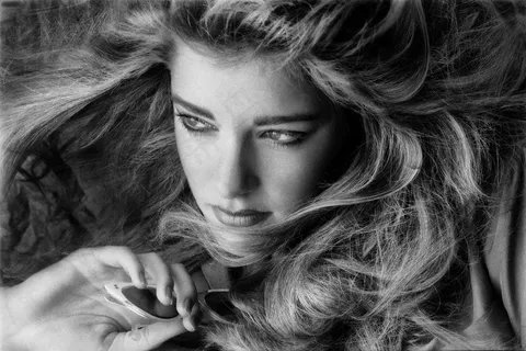 模型,脸,头发肖像,肖像,女人 模型,脸,头发肖像,肖像,女人