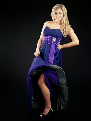 女孩，肖像，工作室，很好，灰色，白，黑色，金发