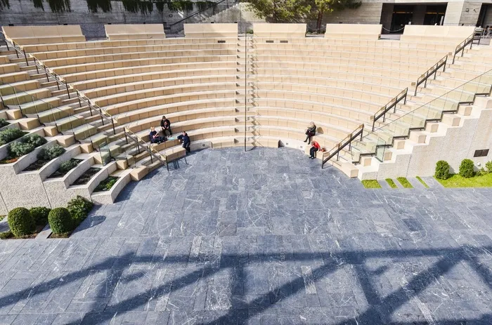 现代建筑,街道,地板砖,古建筑,轿车,楼梯人坐建筑