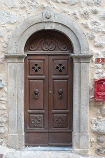 门，输入，木材，房屋入口，前门