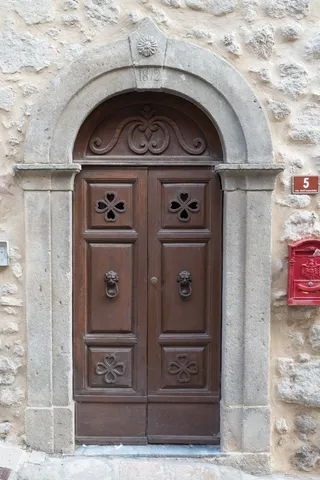 门，输入，木材，房屋入口，前门