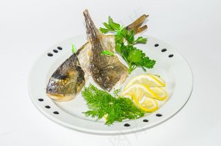 鱼，炸，卖肉，煎炸，烤串，烤肉串，芒果