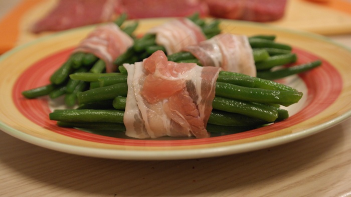 豆，培根，绿色，食品，厨师，吃，饲料，营养