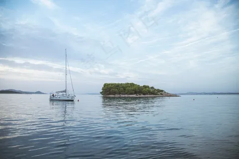 船,海,地平线,岛,渺小,帆,夏天,海洋 船,海,地平线,岛,渺小,帆,夏天,海洋