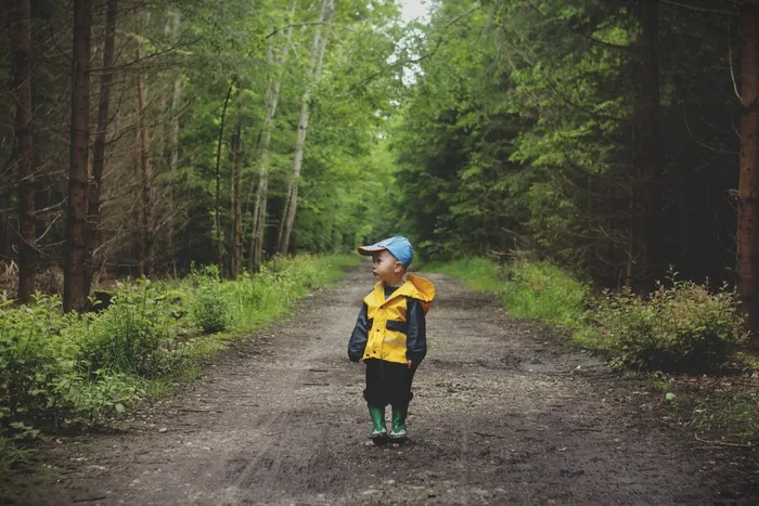 儿童，男孩，路径，行走，孩子，蹒跚，可爱