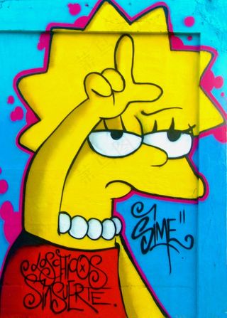 涂鸦，失败者，丽莎·辛普森，丽莎，辛普森