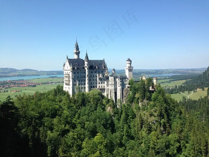 新天鹅堡，城堡，巴伐利亚，巴洛克