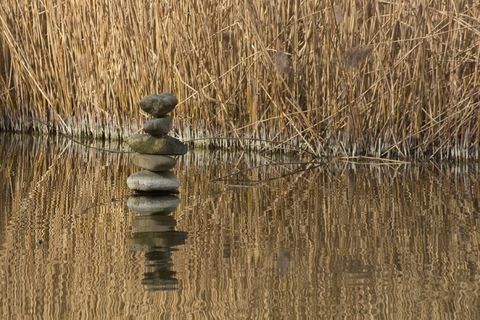 平衡，石头，生活，美丽，场景，平衡石头