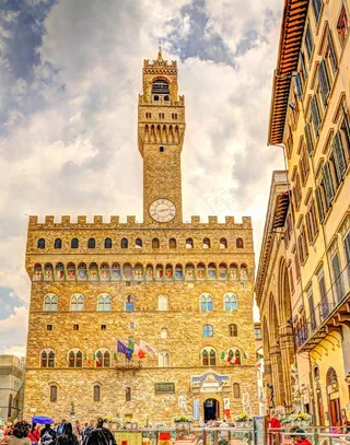 佛罗伦萨，意大利，人，广场，广场，夏天，城市