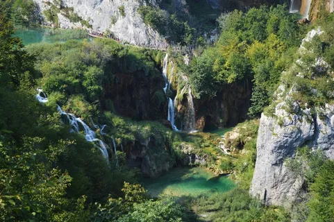 十六湖,湖,国家公园,克罗地亚,旅行,人 十六湖,湖,国家公园,克罗地亚,旅行,人