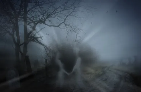诡异,死亡,公墓,坟墓,灵魂,男子,女人,雾 诡异,死亡,公墓,坟墓,灵魂,男子,女人,雾