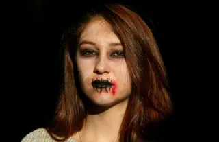 恐怖，万圣节，女孩，鬼，恐惧