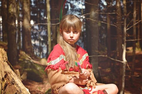 人类，儿童，女孩，印第安人，印度，意见，邪恶，恩斯特