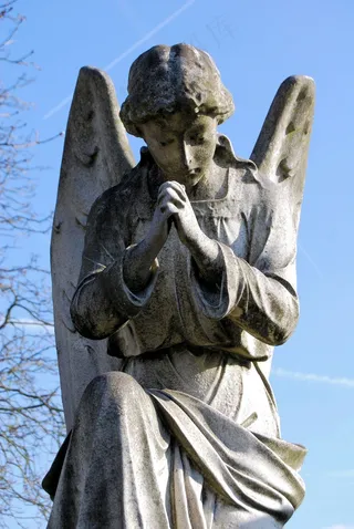 公墓，墓碑，坟墓，雕塑，纪念碑，女性