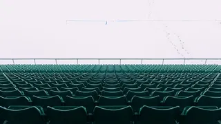 椅子，体育场，空，行，公共，观点