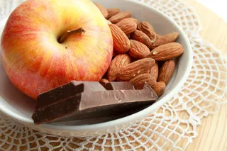 苹果，杏仁，巧克力，成分，食品