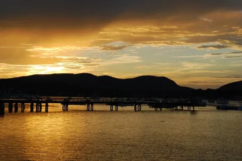 海岸，码头，海洋，日落，景观，海，海岸