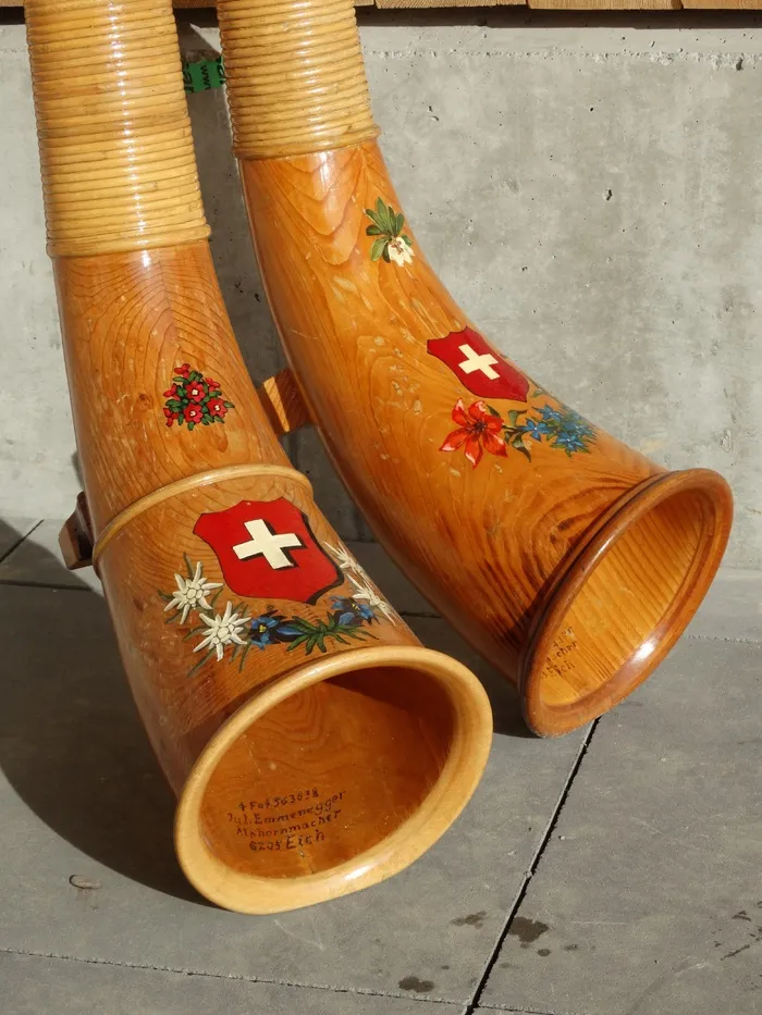 Alphorn，木制乐器，霍恩，瑞士