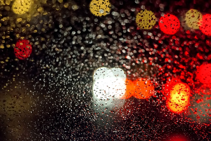 光，无，雨水，反射，流量，水，暗