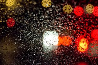 光，无，雨水，反射，流量，水，暗