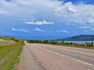 道路，旅行，蒙大拿州，街，风光，自然