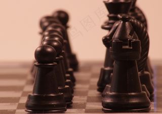 玩，国际象棋，数字，黑色，塔，国际象棋游戏，图