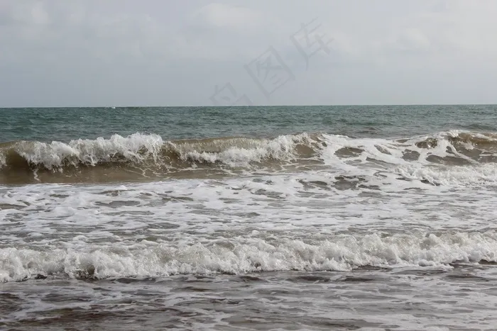 沧海，波，海滩，水机，海岸，海洋，喷雾，假期