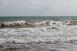 沧海，波，海滩，水机，海岸，海洋，喷雾，假期
