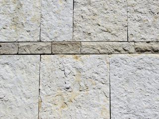 石灰石块，石头，石灰石，墙，岩