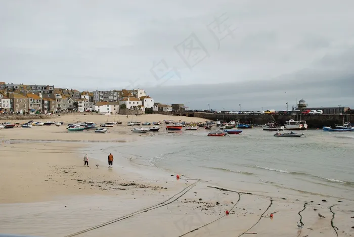 湾，康沃尔郡，圣艾夫斯，海洋，大海，海滩，海景