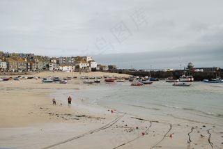 湾，康沃尔郡，圣艾夫斯，海洋，大海，海滩，海景
