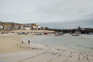 湾，康沃尔郡，圣艾夫斯，海洋，大海，海滩，海景