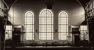 建筑，建筑，工业，城市，室内