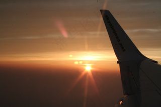 飞机，飞机，飞行，天空，飞机，云