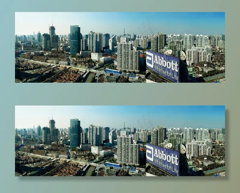 全景图，上海，大城市，中国，建筑物