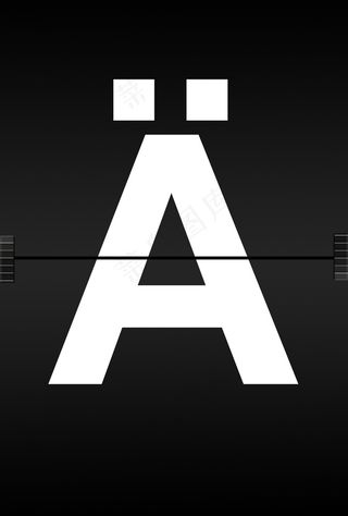 字母，美国广播公司，字母表，日记字体，机场